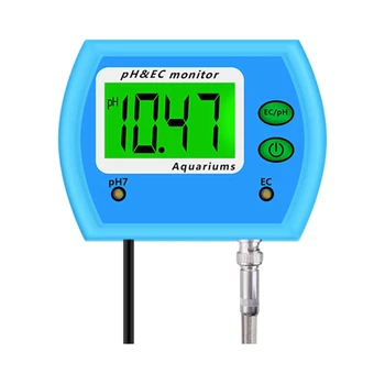 1 יח ' 2 ב 1 PH / EC Meter רב-פרמטר איכות המים לפקח Acidometer עבור אקווריום האיחוד האירופי Plug