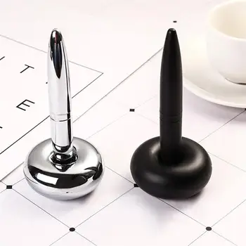 1pc מגלב עט כדורי כתיבה עטים ריחף גברים מגנטי הבסיס המשרד צף מתכת אביזר שולחן העבודה במשרד מתנות עסקיות