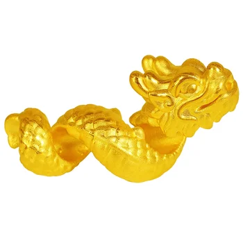 1pcs טהור 999 24K זהב צהוב יוניסקס מזל הדרקון המעופף תליון 1.1-1.3 g
