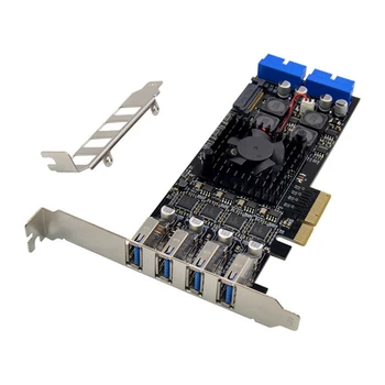 1Set PCI-E X4 ST676 NEC720202 USB3.0 כרטיס 8 יציאות USB3.0 SATA כוחות תעשייתי חזון במהירות גבוהה המרת כרטיס