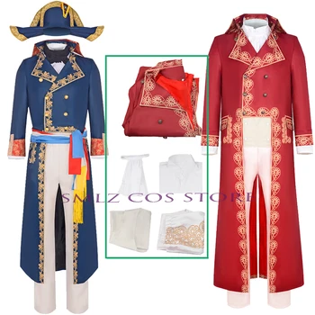 2023 נפוליאון Cosplay 18 Th המאה ה-19 רטרו תלבושות מימי הביניים המשפט Cosplay המדים בחליפה מסיבת לשחק תפקיד האביר בגדים