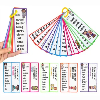 220 Dolch מילות ראייה אנגלית כרטיסי פלאש קלפי כיס חינוך למידה צעצועים לילדים כרטיסיות