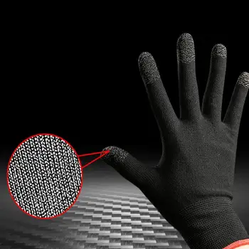2Pcs האצבע שרוולים ללא שריטה רגיש זיעה הוכחה המשחקים המלא כפפות אצבע כפפות עבור הטלפון האצבע לכסות לשלוט במשחק