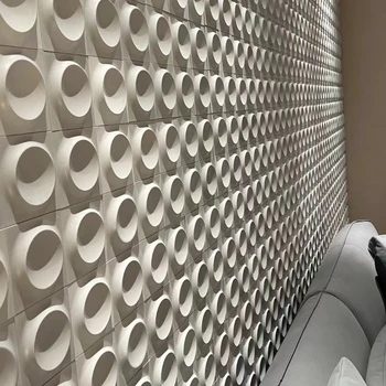 3D מלט לבנים תלת מימדי לבנים בעבודת יד לבנה חלב, תה, קפה מסעדה רקע קיר רב-סגנון