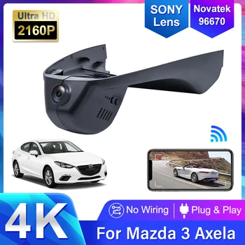 4K DVR המכונית Dash Cam מצלמה קדמית נהיגה מקליט עבור מאזדה 3 Mazda3 Axela 2019 2020 2021 2022 Plug and Play DashCam