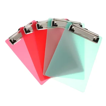 5 Pack קבלה בעל לוח שקוף עסקים Memo Pad לוחות לוחות צבעוניים