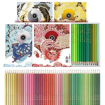 50/100 צבעים מקצועיים שמן העפרונות הצבעוניים לשרטט ציור עיפרון להגדיר עבור תלמידי בית הספר אמן ציור צביעה אספקה