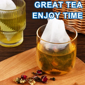 800 יח ' תה שקיות מסנן חד פעמי שקיות תה תה ריק חותם Infuser עם שרוך