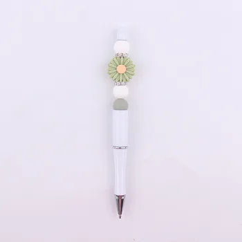 9PCS חרוזים עט כדורי מילוי פלסטיק ג 'ל עט Beadable עט DIY מתנה