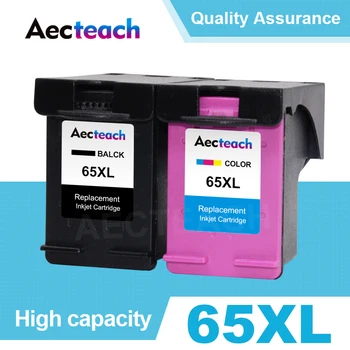 Aecteach גרסה חדשה מחסנית דיו 65XL עבור HP 65 XL מחסנית עבור HP65XL על HP65 עבור HP Envy 5010 5020 5030 5032 5034 5052