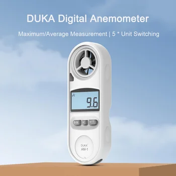 DUKA AM-1 LCD דיגיטלי Anemometer מכשיר מדידה מהירות הרוח, טמפרטורת מדידה גלישת רוח, אוויר, רוח כלים