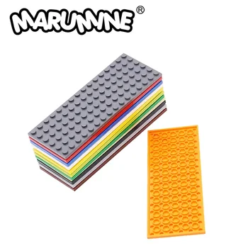 MARUMINE 10PCS 3027 קלאסי אבני בניין לבנים חלקים 6x16 גלולה צלחת בסיס יצירתי בנייה צעצועי DIY אביזרים מתנה