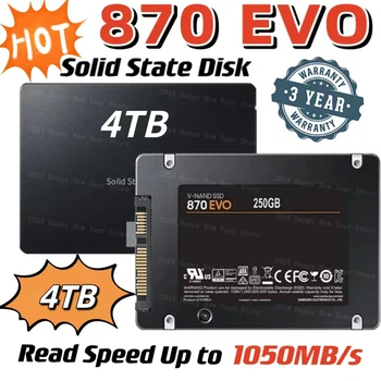SSD 870 EVO 4tb של מצב מוצק דיסק 250gb 500gb 1tb 2tb Hdd פנימי הכונן הקשיח Sata3 2.5 Inch שולחן העבודה של מחשב נייד מחשב Mlc דיסקו דורו.