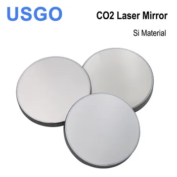 USGO החדש לייזר Co2 מהורהר Si מראות עבור חרט לייזר זהב מצופה סיליקון רפלקטור עדשות דיה. 20 25 30 38.1 50.8 מ 