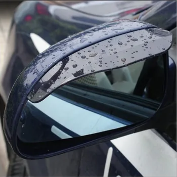 אוניברסלי 2pcs המכונית המראה האחורית גשם מגן גשם גבה על ניסן הקאשקאי j10 j11 להערים X-טרייל T30 T31 T32 רוג S35 Tiida