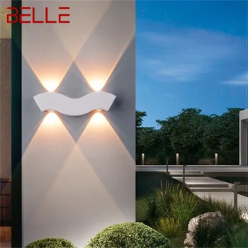 בל חיצוני לבן קיר אור LED המודרני עמיד למים פמוטים המנורה הביתה מרפסת קישוט