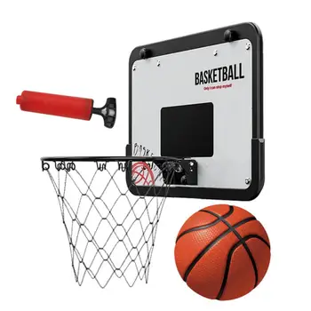וול-הר כדורסל חישוקי סגסוגת וול-הר לכדורסל עם PU כדורסל כדורסל צעצוע ציוד האח המוסך