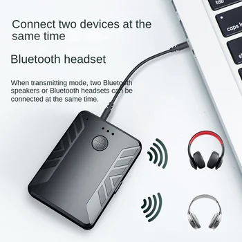 חדש Bluetooth 5.0 אודיו שידור וקבלת לקרוא שלוש-in-one TV מחשב כפול משדר אחד לשני מתאם