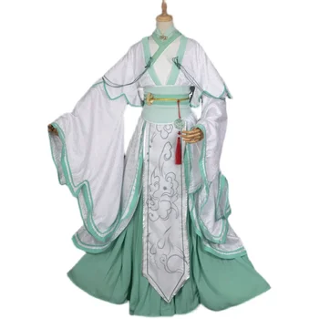 טיאן Guan Fu Ci Shi Qingxuan Cosplay תלבושות נבל עצמית להציל את מערכת שן Qingqiu תחפושת Hanfu חג המולד תלבושות מלא סט