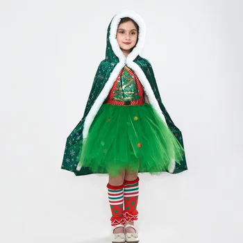 ילדים בנות חג המולד עץ Cosplay תלבושות לילדים 