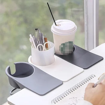 יצירתי תכליתי לשתות קפה לכוס שולחן צד מים כוס מדף Office Desktop שולחן קבוע מחזיק כוס לשולחן אחסון קליפ