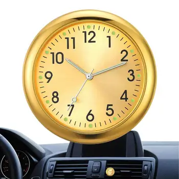 לוח המחוונים במכונית השעון זוהר לוח המחוונים במכונית השעון קוורץ רכב החלפת שעונים קטנים אנלוגי שעון דביק על הרכב