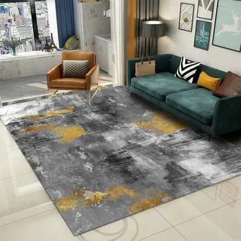 מודרני מופשט שטיחים עבור הסלון מחקר שטח גדול החלקה מחצלת פשוט עיצוב חדר השינה יצירתי שטיח הכניסה לבית עם שטיח
