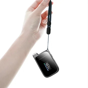 מיכל דלק חיישן alcotest נייד alcoholmeter מחזיק מפתחות נשימה מכונה שופר אלכוהול tester digitales מר שחור-H2
