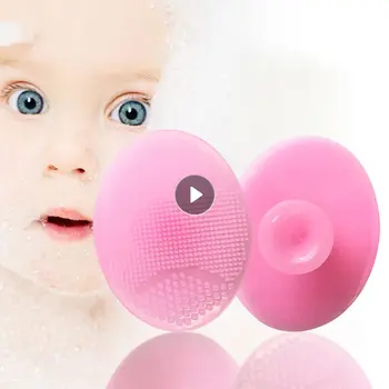 מיני מברשת מקלחת אביזרי אמבטיה הפנים לשטוף את כרית התינוק שמפו פנים לניקוי מברשת עיסוי מסנני רך מטהר נקבוביות