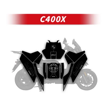 משמש ב. מ. וו C400X אופנוע מיכל דלק קישוט משטח ערכות של אופניים ואביזרים גז משטח הגנה שיפוץ מדבקה