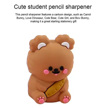 נייד מחדד מיני Kawaii קריקטורה מחדד נייד עט קאטר לילדים חמוד נייר מתנה ציוד לבית הספר