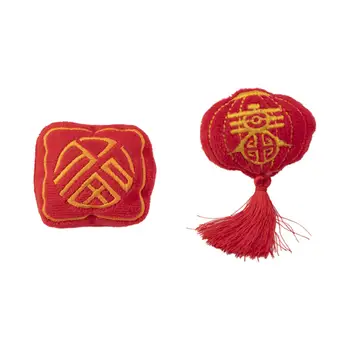סיכת סיכה סינית ברוכים הבאים השנה החדשה חגיגית קטיפה יפה אופנה יצירתי הסיכה תכשיטים עבור כובע בגדים תרמיל המעיל עיצוב