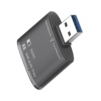 קומפקטי USB2.0/USB3.0 ננומטר כרטיס הקורא תומך במגוון כרטיסי זיכרון, קבצים מהיר גישה תומך עד 2TB, זיכרון Dropship
