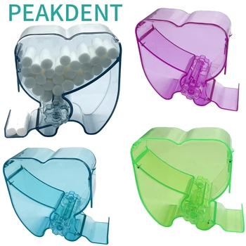 שיניים כותנה רול מתקן סיבובי סוג צבעוני אורתודונטי כותנה רול תיבת אחסון בעל שיניים מרפאת שיניים מעבדת כלי